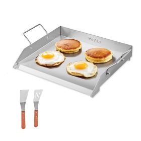18x16 in Flat Top Griddle Stainless Steel Universal BBQ Grill Pan Cookware