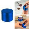 Magnetic Herb Spice Tobacco Grinder 2-inch 4-Piece Zinc Alloy Crusher Kitchen Mill with Pollen Scraper