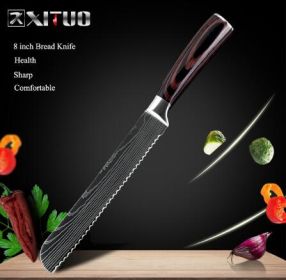 Carpenter's Special Set 6-piece Set 8-piece Set Knife Chef Knife Kitchen Knife Cooking (Style: 8 bread knife)