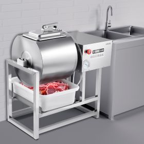 Vacuum Meat Tumbler Marinator Machine 40L For Chicken Steak Fish Commercial Use (Option: Silver)