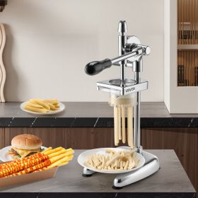 Manual Long French Fries Squeezer Stainless Steel Mashed Potato Extruder (Option: Silver)
