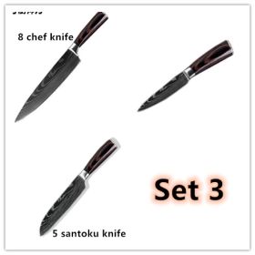 Carpenter's Special Set 6-piece Set 8-piece Set Knife Chef Knife Kitchen Knife Cooking (Style: Set 3)