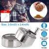 Herb Spice Tobacco Grinder 2.5-inch 4-Piece Zinc Alloy Hand Crank Crusher Kitchen Mill with Pollen Scraper