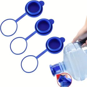[3-piece Set]3 & 5-gallon Water Bottle Caps, Upgraded Reusable Replacement Caps, Spill-proof Caps For 55mm Water Bottles (Quantity: 3PCS food grade silicone)