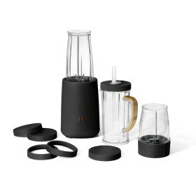 Personal Blender Set with 12 Pieces, 240 W (Color: Black Sesame)