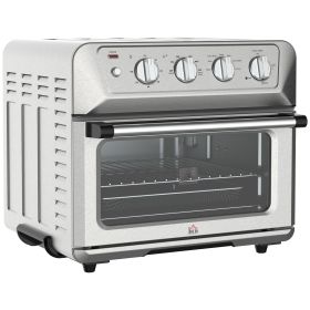 Air Fryer Toaster Oven, 21QT 7-In-1 Convection Oven Countertop, Warm, Broil, Toast, Bake and Air Fry, 4 Accessories Included, 1800W (Color: as Pic)