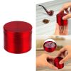 Magnetic Herb Spice Tobacco Grinder 2-inch 4-Piece Zinc Alloy Crusher Kitchen Mill with Pollen Scraper